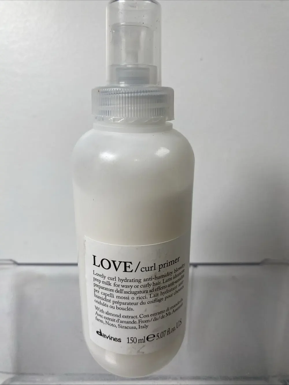 Davines LOVE Curl Primer Anti-Humidity Anti-Frizz Milk for Curly/Wavy 5.07oz